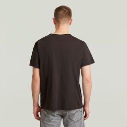 Essential Raw Neck T-shirt - Bruin - Heren