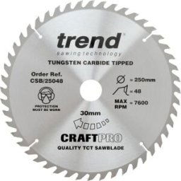 Trend cirkelzaagblad 250x30x3,0mm 48T