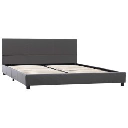 vidaXL Bedframe kunstleer grijs 160x200 cm