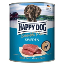 6x800g Sensible Pure Sweden (Wild Puur) Happy Dog Hondenvoer