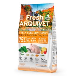 Dubbelpak: 2 x 2,5kg Arquivet Fresh scharrelkalkoen droog hondenvoer