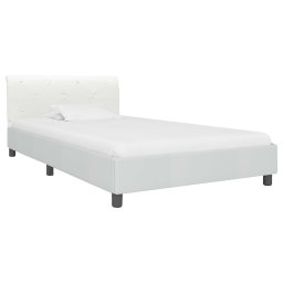 vidaXL Bedframe kunstleer wit 90x200 cm