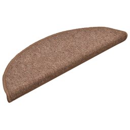 vidaXL Trapmatten 15 st 56x17x3 cm bruin