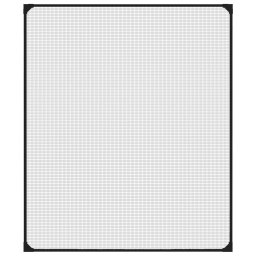 vidaXL Insectenhor voor ramen magnetisch 100x120 cm antracietkleurig