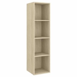 vidaXL 3-delige Tv-meubelset bewerkt hout sonoma eikenkleurig