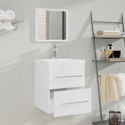 vidaXL Badkamerkast met spiegel 41x38,5x48 cm wit
