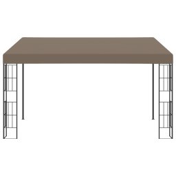 vidaXL Wandprieel 4x3 m stof taupe
