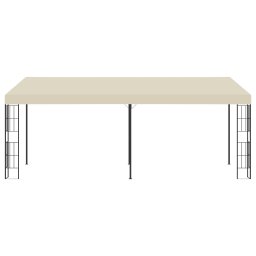 vidaXL Wandprieel 3x6 m stof crèmekleurig