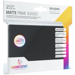 Prime Matte Sleeves 66x91mm Zwart (100 stuks)
