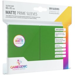 Prime Matte Sleeves 66x91mm Groen (100 stuks)
