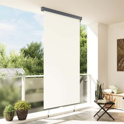 vidaXL Rolgordijn voor buiten 140x250 cm crème