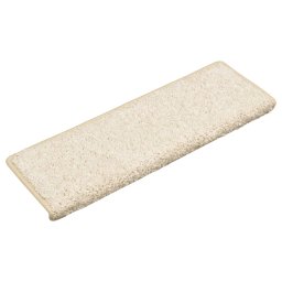 vidaXL Trapmatten 10 st 65x21x4 cm Wit Rechthoekige Rand