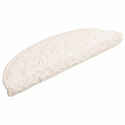 vidaXL Trapmatten 30 st 56x17x3 cm Wit Halfrond