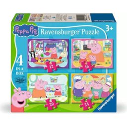 Peppa Pig 4-in 1 Puzzel (12, 16, 20, 24 stukjes)