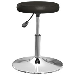 vidaXL Eetkamerstoelen 4 st kunstleer zwart