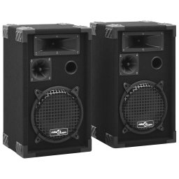 vidaXL Hifi-podiumluidsprekers 2 st passief professioneel 800 W zwart