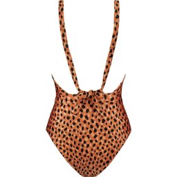 Beachlife - Maat 38 - Leopard Spots V-hals badpak - dames
