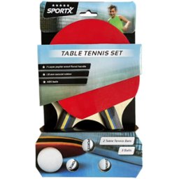 SportX - Tafeltennisset met 3 Tafeltennisballen (5 ster)