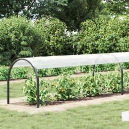 vidaXL Doorzichtig zeildoek met zeilringen 1x6 m polyethyleen