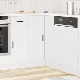 vidaXL Keuken hoekonderkast "Porto" bewerkt hout wit