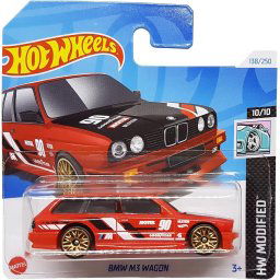 HOT WHEELS BMW M3 WAGON RACING RED 90 138/250 1:64 HW MODIFIED 10/10