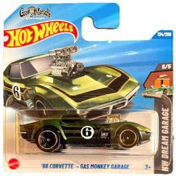 HOT WHEELS '68 CORVETTE GAS MONKEY GARAGE GREEN/GOLD 134/250 1:64 HW DREAM GARAGE 5/5 (2025)