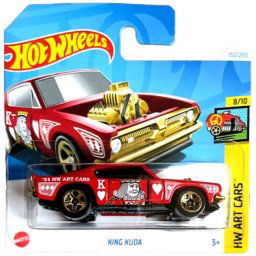 HOT WHEELS KING KUDA GOLD/RED 152/250 1:64 HW ART CARS 8/10