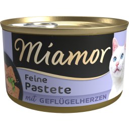 12x85g Pastei Gevogelteharten Miamor Kattenvoer