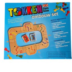Keezbord - Tokken Ombouwset Hout - 4 of 6 personen