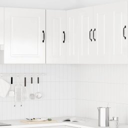 vidaXL Keukenwandhoekkast Kalmar bewerkt hout hoogglans wit