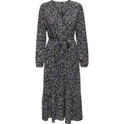 ONLY - Maat XL - ONLNOVA LUX L/S AMY LONG DRESS AOP PTM Dames Jurk