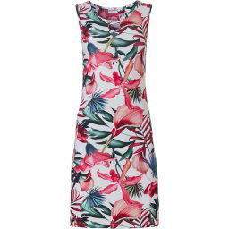 Pastunette Beach Maat 44/44 - Exotic - Jurk - Wit/Meerkleurig - maat L