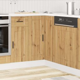 vidaXL Keuken hoekonderkast "Porto" bewerkt hout artisanaal eikenkleur