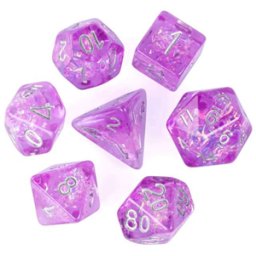Dobbelstenen Set - Purpelicous Candy (7-delig)