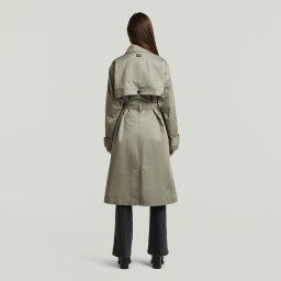 High Trenchcoat - Groen - Dames