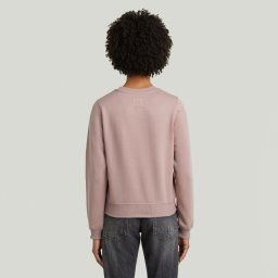 Center Chest Logo Crew Sweater - Roze - Dames