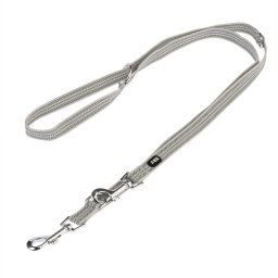 TIAKI Hondenriem 200 cm lang, 20 mm breed Grijs