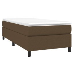 vidaXL Boxspring bed 80x200 cm stof donkerbruin