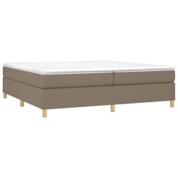 vidaXL Boxspring bed stof taupe 200x200 cm