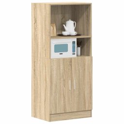 vidaXL Keukenkast 57x41,5x131,5 cm bewerkt hout sonoma eikenkleurig