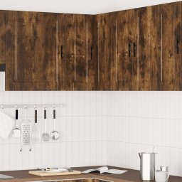 vidaXL Keuken hoekkast "Porto" bewerkt hout gerookt eikenkleurig