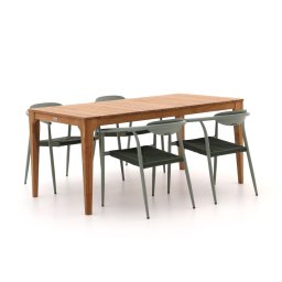 + 15% kassakorting | Manifesto Cavone/Bruca 170cm dining tuinset 5-delig stapelbaar - Laagste prijsgarantie!