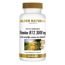 Golden Naturals B12 3000mcg Zuigtabletten