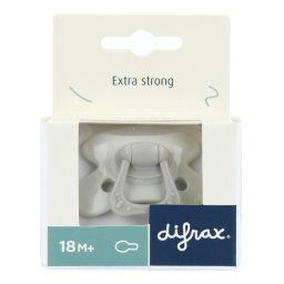 Difrax Fopspeen Natural 18+ Maanden SE Grey Agate