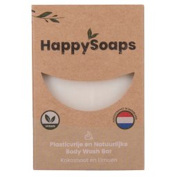 HappySoaps Kokosnoot & Limoen Body Wash Bar