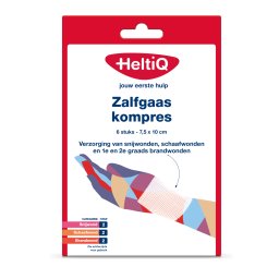 Heltiq Zalfgaaskompres 7,5 x 10 cm