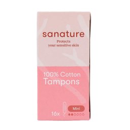Sanature 100% Katoenen Tampons Mini