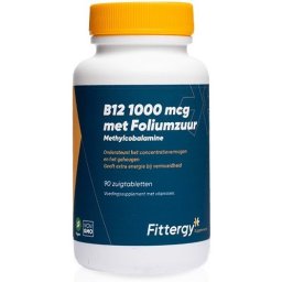 Fittergy B12 1000mcg Met Foliumzuur Tabletten