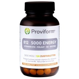 Proviform Vitamine B12 5000 mcg Energy Zuigtabletten