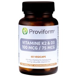 Proviform Vitamine K2 100 mcg & D3 75 mcg Capsules